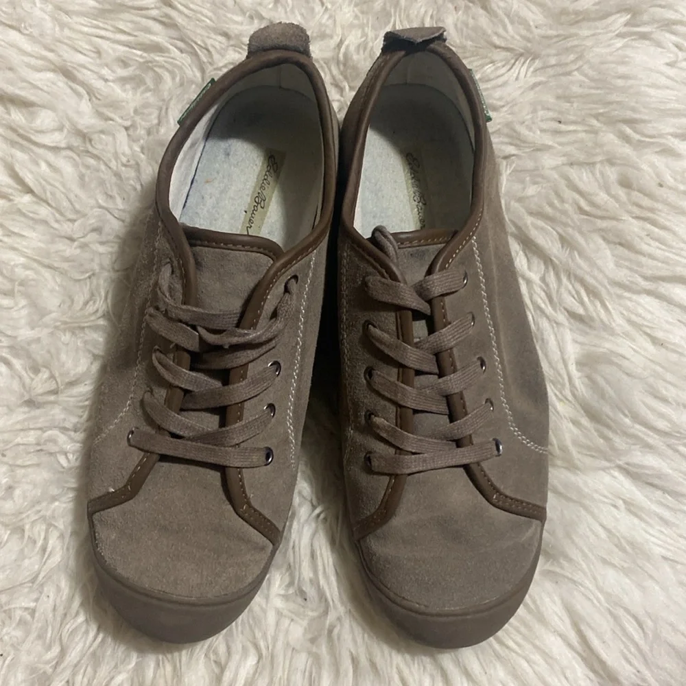 Eddie Bauer Women's Henderson Pine Suede Leather Walking Casual Shoes Size 7.5 M